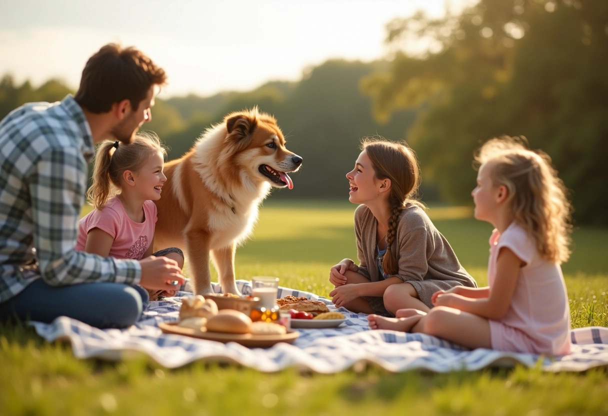 chien famille