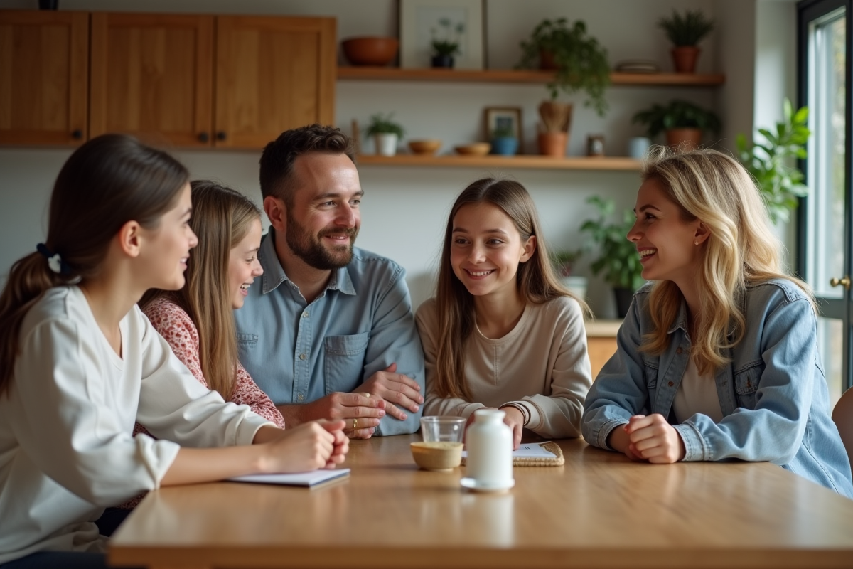 Famille autour d